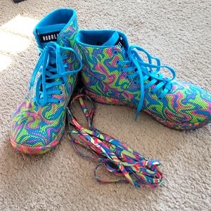NoBull project size 9.5 neon shoes